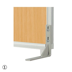 弘益 安定脚 抗ウイルスパーティション専用オプション パーテーション