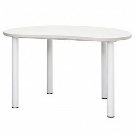 アールエフヤマカワ ビーンズ テーブル 幅120×奥行80cm ホワイト