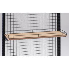 欄干付き安全木棚セット 幅90cm〔ストエキオリジナル〕