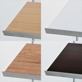 傾斜メラミン木棚セット 幅120×奥行35cm〔ストエキオリジナル〕