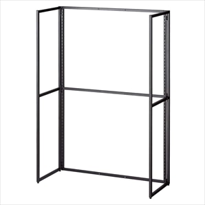 折りたたみスリット什器 片面 ブラック〔ストエキオリジナル〕