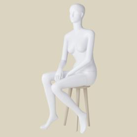 マネキン女性座りポーズ　下半身のみ中古レディース 軽量ABS製 婦人全身リアルマネキン 座りポーズ