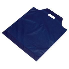 山型手提げポリ袋 紺〔ストエキオリジナル〕
