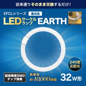 【ラッピング不可】 2個】エコデバイス EFCLシリーズ 昼光色 LEDサークルランプ20形 電気電子工学