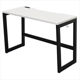 リスムデスク 2ヶ口コンセント付き 奥行45cm ブラック脚
