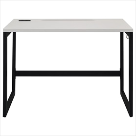 リスムデスク 2ヶ口コンセント付き 奥行60cm ブラック脚