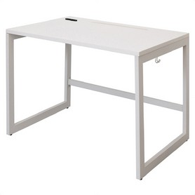 リスムデスク 2ヶ口コンセント付き 奥行70cm ホワイト脚