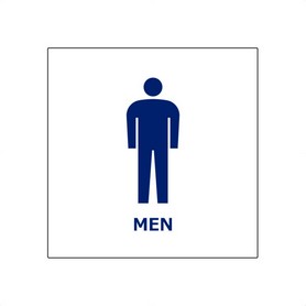 サインプレート2枚【MEN】正方形小