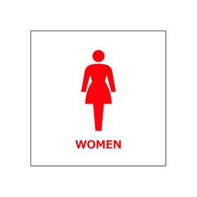 6枚入【WOMEN】ステッカー正方形小