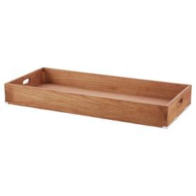 木製トレー付きワゴン ホワイト〔ストエキオリジナル〕