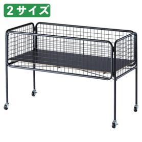 ユニットワゴン 黒 浅型〔ストエキオリジナル〕