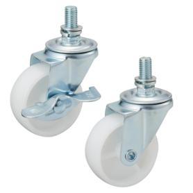 【4個】平台ワゴン幅150・幅180cm専用キャスターセット (メンテナンス用)〔ストエキオリジナル〕