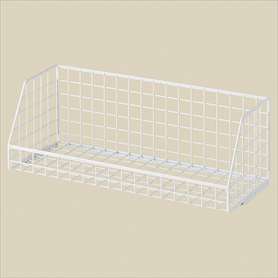 高耐荷重ジャンブルワゴン用上置きカゴ ホワイト〔ストエキオリジナル〕