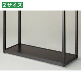 【サイズ交換OK】 TR ステージ棚セット ブラック〔ストエキ スチールステージ 収納家具