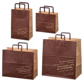 手提げ紙袋 ブラウン