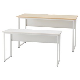 スクエアホワイトフレーム サイドデスク