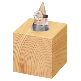 木製ディスプレイキューブ ナチュラル〔ストエキオリジナル〕