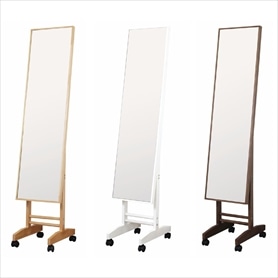 木製スリムフレームミラー(鏡厚3mm)