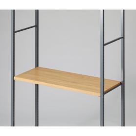 中間棚セット 奥行40cm・幅90cm ラテラル・ロコ グレー／スチールクリア用〔ストエキオリジナル〕