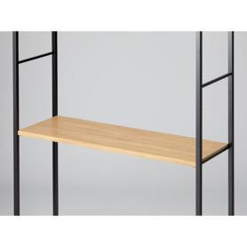 中間棚セット 奥行40cmタイプ 幅120cm ラテラル・ロコ ブラック用〔ストエキオリジナル〕