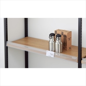 中間棚プライスレール(木棚・木目調スチール棚用) 棚厚26mm用〔ストエキオリジナル〕