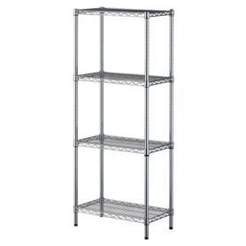 ワイヤーラック 奥行35cm 高さ151cm 4段 アジャスタータイプ 〔ストエキオリジナル〕