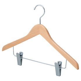 木製コーディネートハンガー 木地仕上げ〔ストエキオリジナル〕