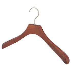 木製ハンガー(ブナ材)湾曲型 ブラウン〔ストエキオリジナル〕