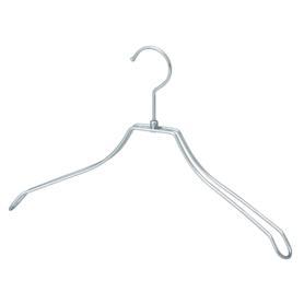 湾曲スチール製ハンガー クローム〔ストエキオリジナル〕