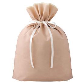 【10枚】不織布リボン付きギフトバッグ コルク