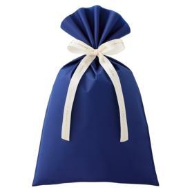 【20枚】無地 梨地ギフトバッグ ネイビー〔ストエキオリジナル〕