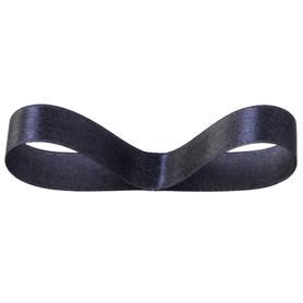 【片面】サテンリボン チャコール