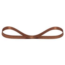 【片面】サテンリボン ブラウン