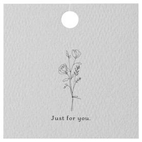 【50枚】シンプルギフトタグ シックフラワー