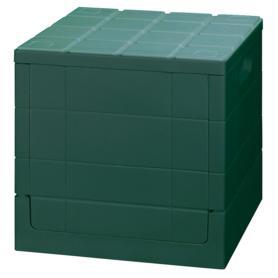 スタッキングコンテナボックス グリーン