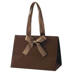 手提げ紙袋 ノブレス ブラウン〔ストエキオリジナル〕