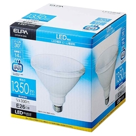 ELPA LED電球 ビーム球型(屋内外兼用)中角