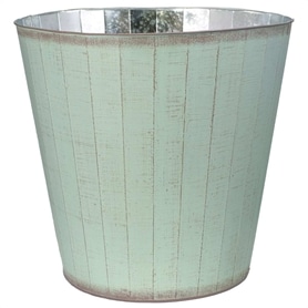 ブリキポット ストライプ L