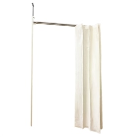 つっぱりパーテーション用伸縮カーテンドアー(幅80～120cm)本体枠付き