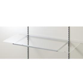 透明アクリル棚セット幅90cm オーバーハングタイプ〔ストエキオリジナル〕