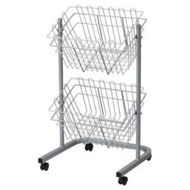 角型投げ込みバスケット 2段〔ストエキオリジナル〕