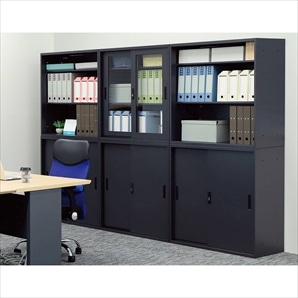 スチール製書庫 ブラック