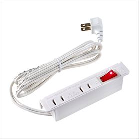 家具用スイッチ付コンセント2個口