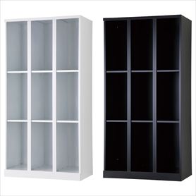 オープンタイプエンプティー式 3列3段9人用 幅90cm　(RLKシリーズ)