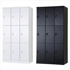 扉タイプエンプティー式 ダイヤル錠 3列3段9人用 幅90cm (RLKシリーズ)