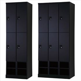 下部オープンタイプ可動棚式 ダイヤル錠 マットブラック(RLKシリーズ)