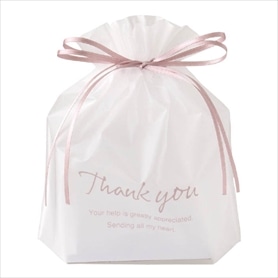 【20枚】 フロスト巾着バッグ サンキュー