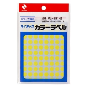ニチバン マイタックラベル ML-151N 直径8mm