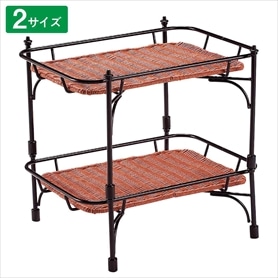 角型積み重ねスタンド ブラウン