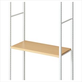 中間棚セット 奥行35cmタイプ 幅75cm ラテラル・ロコ ホワイト用〔ストエキオリジナル〕